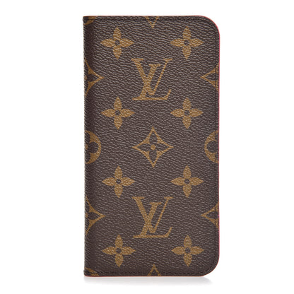 Louis Vuitton Monogram iPhone X Folio Case Rose Pop 1 of 7