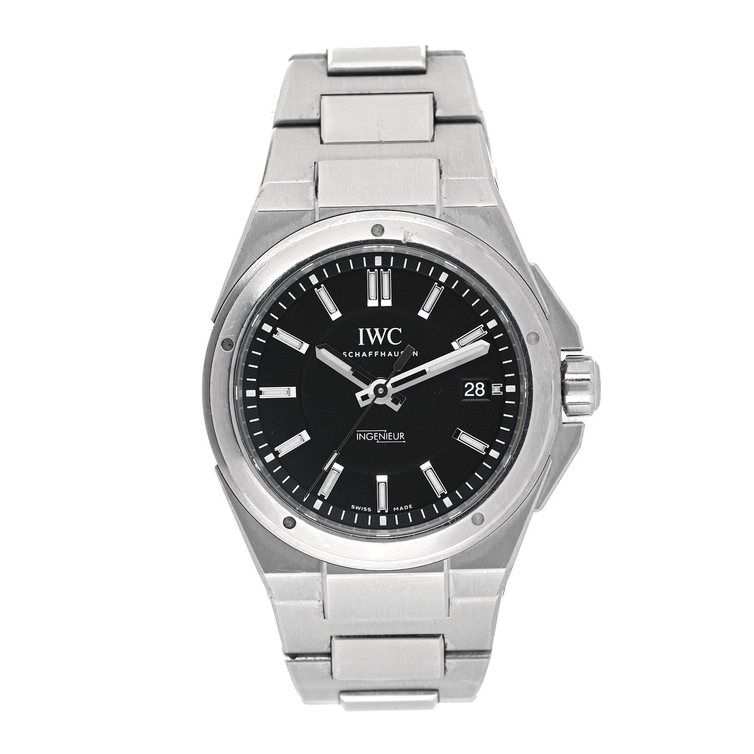 IWC Stainless Steel 40mm Ingenieur Automatic Watch Black IW323902 1 of 5