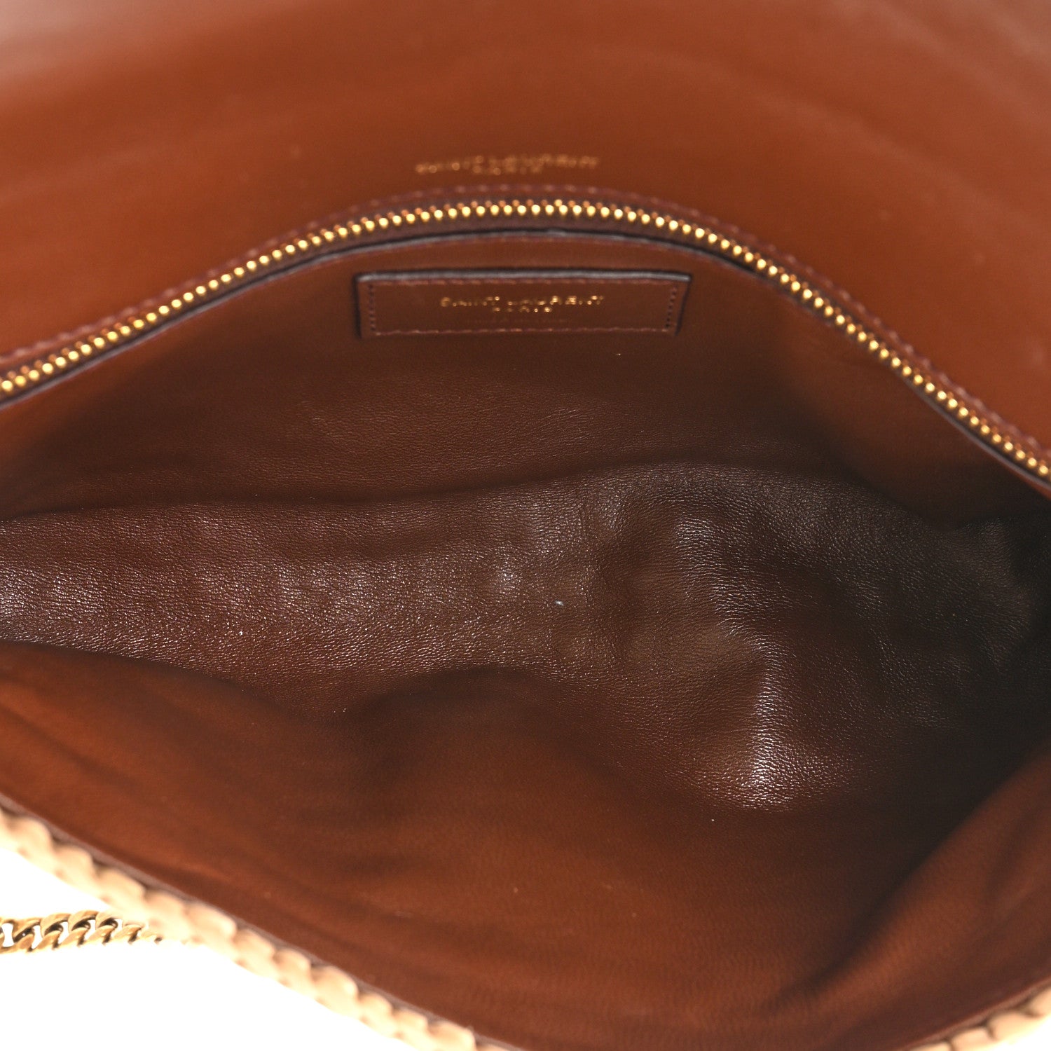 Saint Laurent Raffia Monogram Tassel Kate 99 Dark Nude 5 of 10