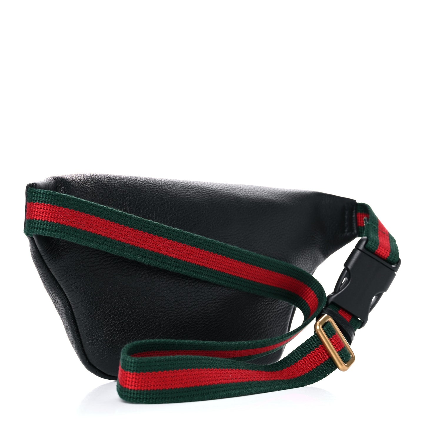Grained Calfskin Small Logo Belt Bag Black