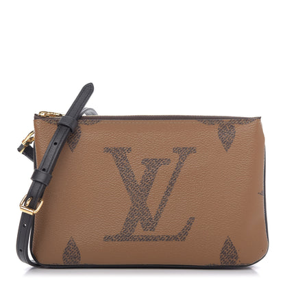 Louis Vuitton Reverse Monogram Giant Double Zip Pochette 1 of 10