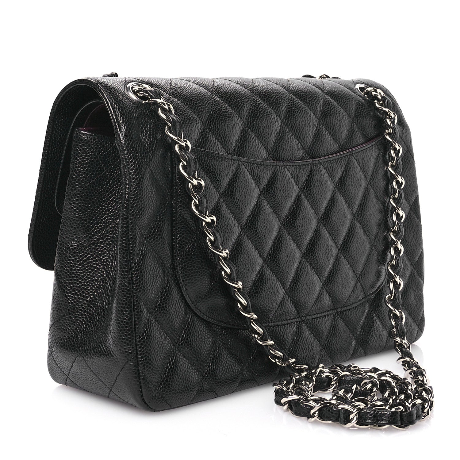 Chanel Caviar Quilted Jumbo Double Flap Black 3 of 11