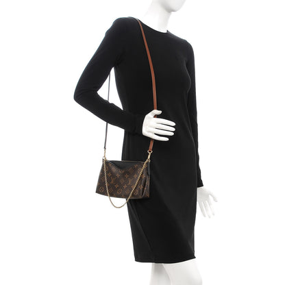Louis Vuitton Monogram Pallas Clutch Black 2 of 9