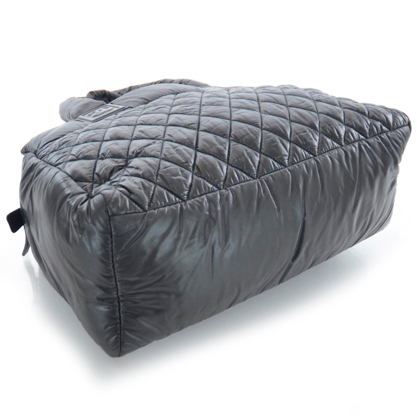 Nylon Coco Cocoon Zipped Tote Black