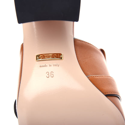 Gucci Malaga Kid GG Marmont Fringe 75mm Slide Sandals 36 Cognac 9 of 11