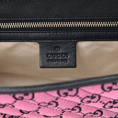 Gucci Monogram Multicolor Matelasse Diagonal Small GG Marmont Shoulder Bag Light Blue Pink Blue Green Red 6 of 10