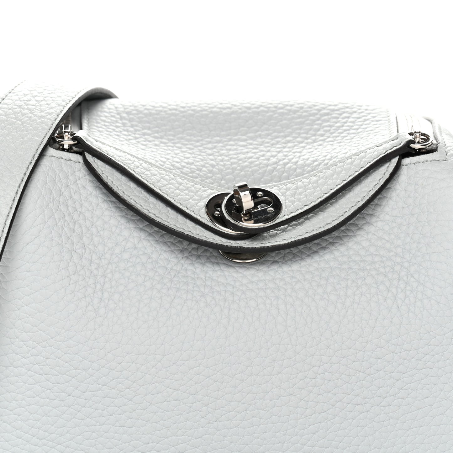 Taurillon Clemence Mini Lindy 20 Bleu Pale