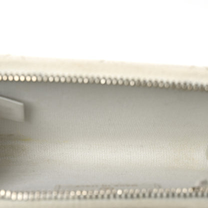 Chanel Caviar Quilted Zipped Key Holder Case White 5 of 9