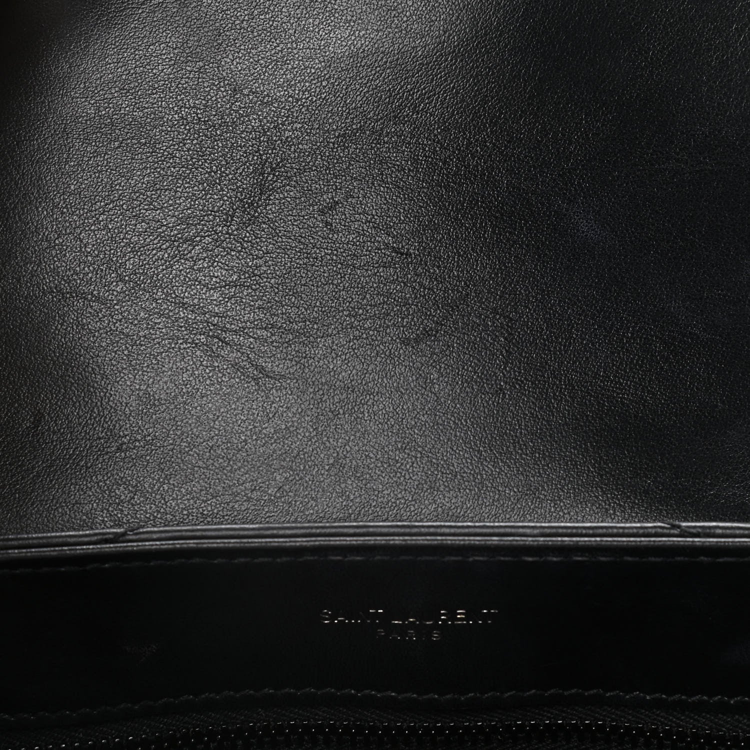 Saint Laurent Calfskin Y Quilted Monogram Toy Loulou Crossbody Bag Black 13 of 16