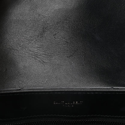 Saint Laurent Calfskin Y Quilted Monogram Toy Loulou Crossbody Bag Black 13 of 16