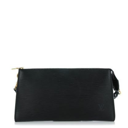 Louis Vuitton Epi Pochette Accessories 24 Black 1 of 7