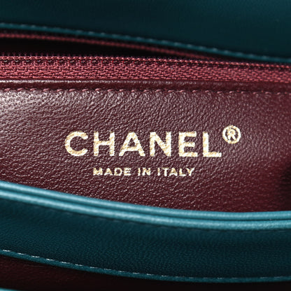 Chanel Lambskin Quilted Medium Trendy CC Flap Dark Green 6 of 11