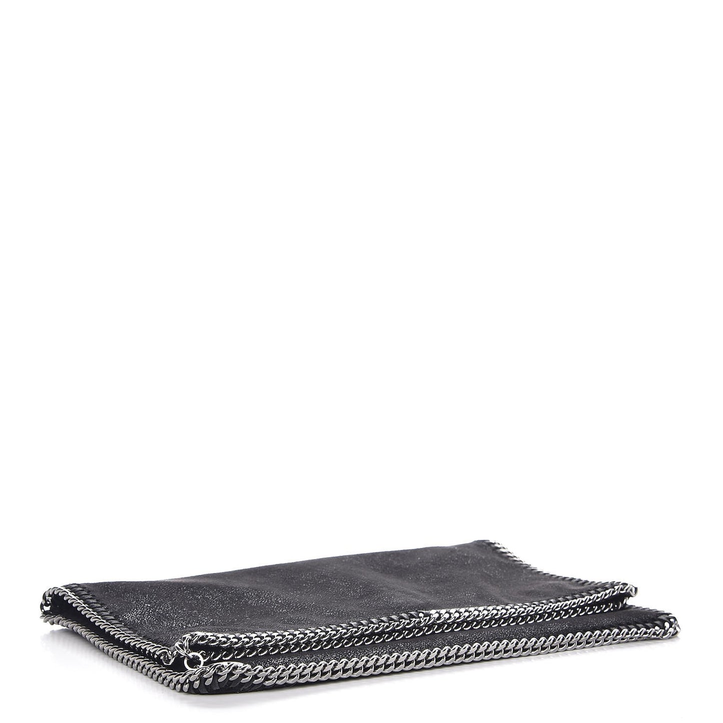 Shaggy Deer Falabella Fold Over Clutch Black