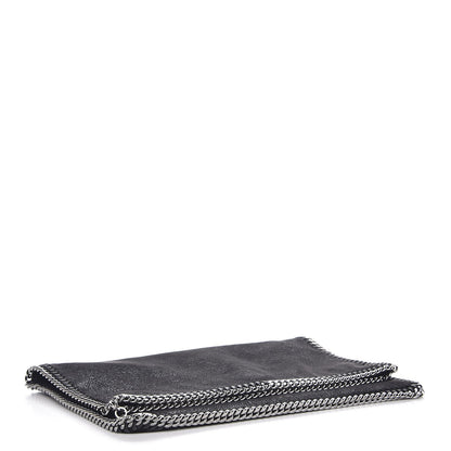 Stella McCartney Shaggy Deer Falabella Fold Over Clutch Black 4 of 9
