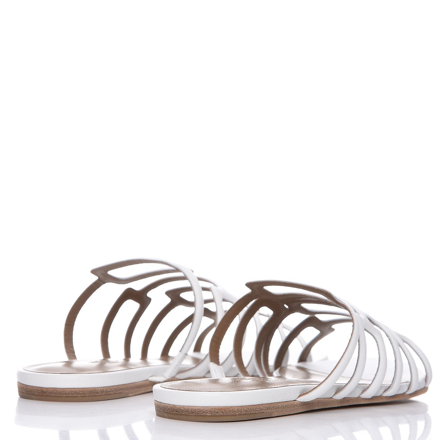 Nappa Calfskin Olympe Sandals 36 Blanc White