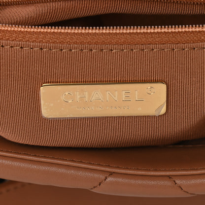 Chanel Lambskin Quilted Medium Chanel 19 Flap Brown 6 of 9