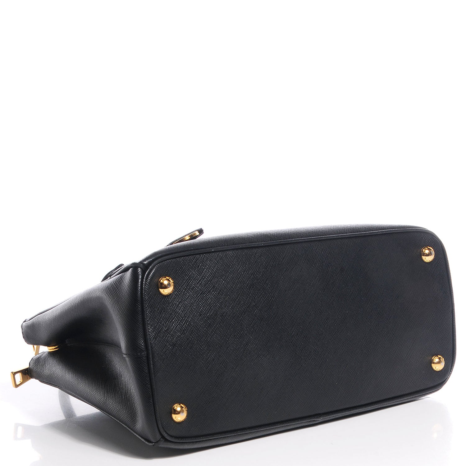 Prada Saffiano Lux Small Double Zip Tote Nero Black 4 of 11