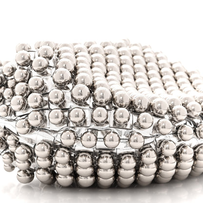 Bottega Veneta Metallic Nappa Studded Intrecciato Mini Jodie Silver 9 of 10