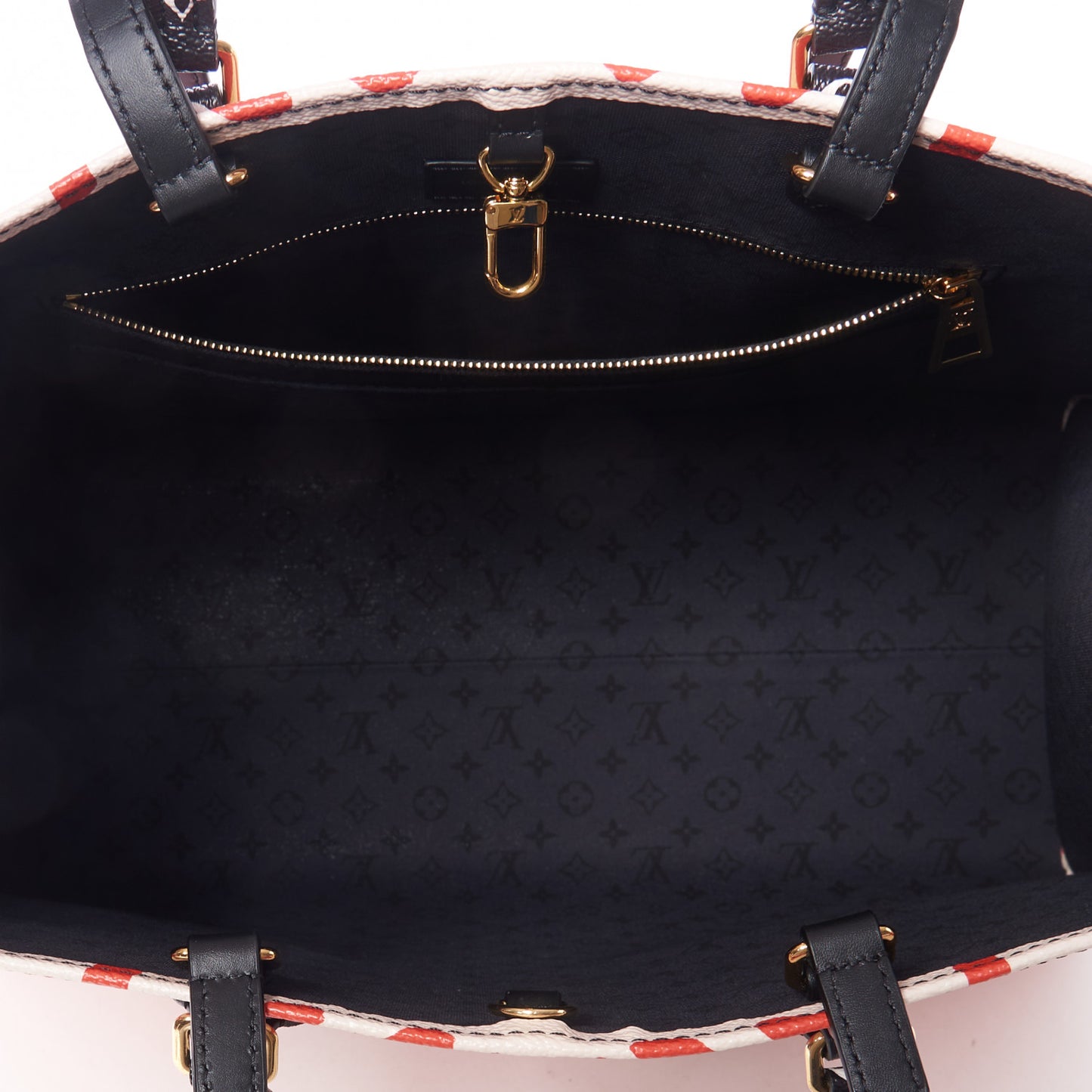 Monogram Giant Crafty Onthego GM Creme Rouge Black