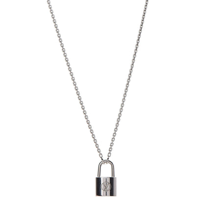 Louis Vuitton Sterling Silver Lockit Necklace 1 of 4