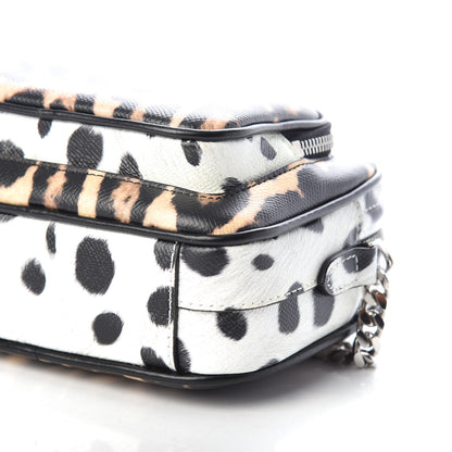 Burberry Calfskin Leopard Print Small Camera Bag Honey Black 9 of 9