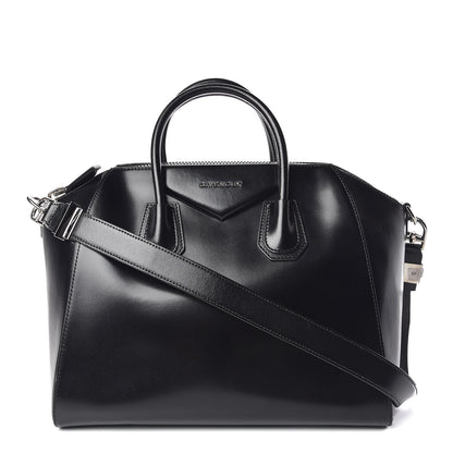 Givenchy Shiny Lord Calfskin Medium Antigona Black 1 of 11