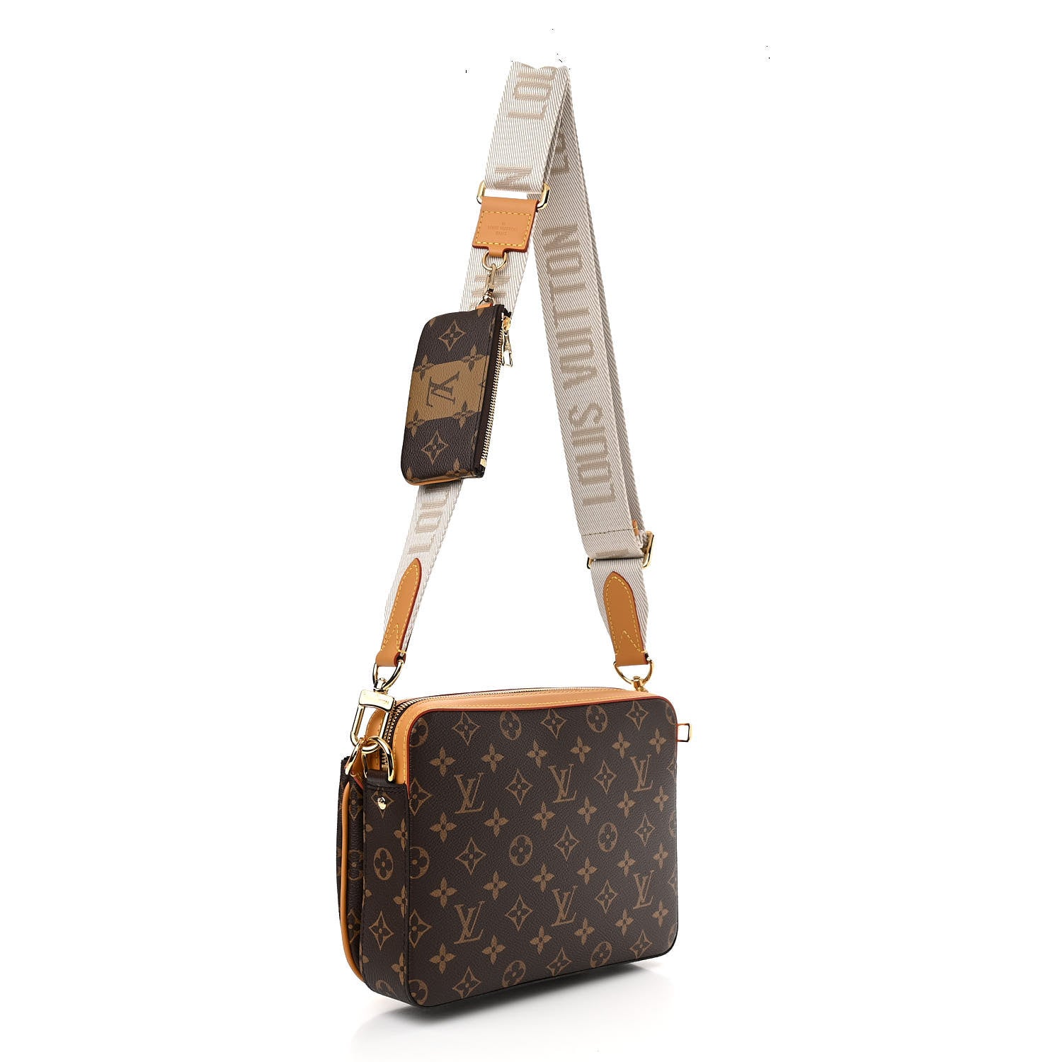 Louis Vuitton X NIGO Reverse Monogram Stripes Trio Messenger 3 of 13