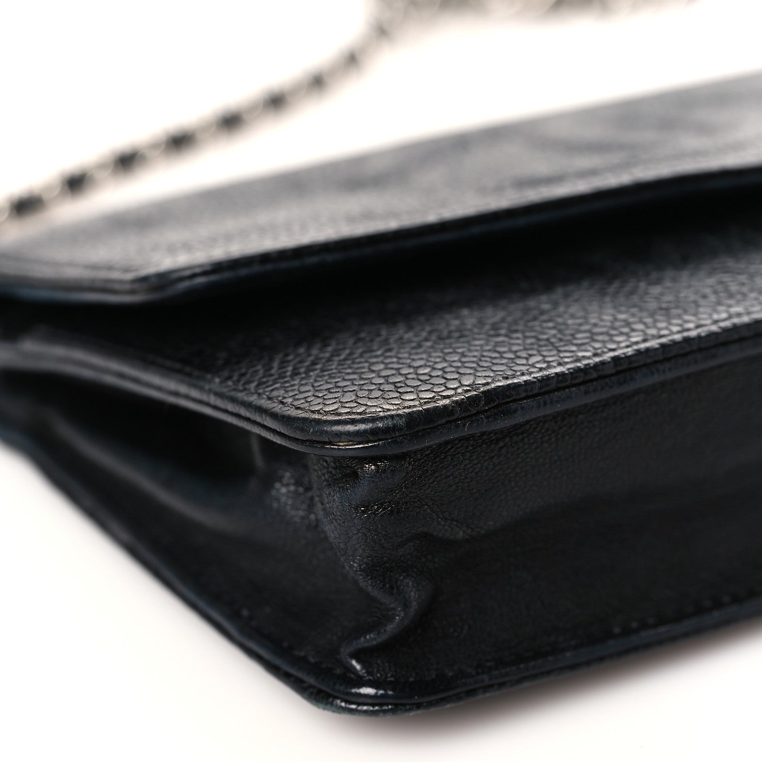 Chanel Caviar Timeless CC Wallet on Chain WOC Black 9 of 13