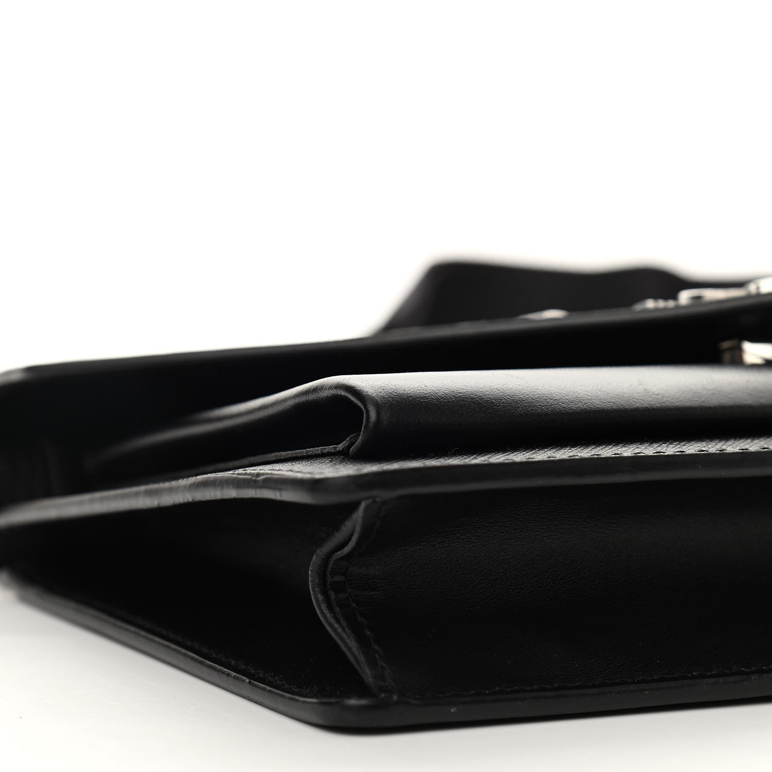 Prada Saffiano City Calf Mini Envelope Bag Black 8 of 9