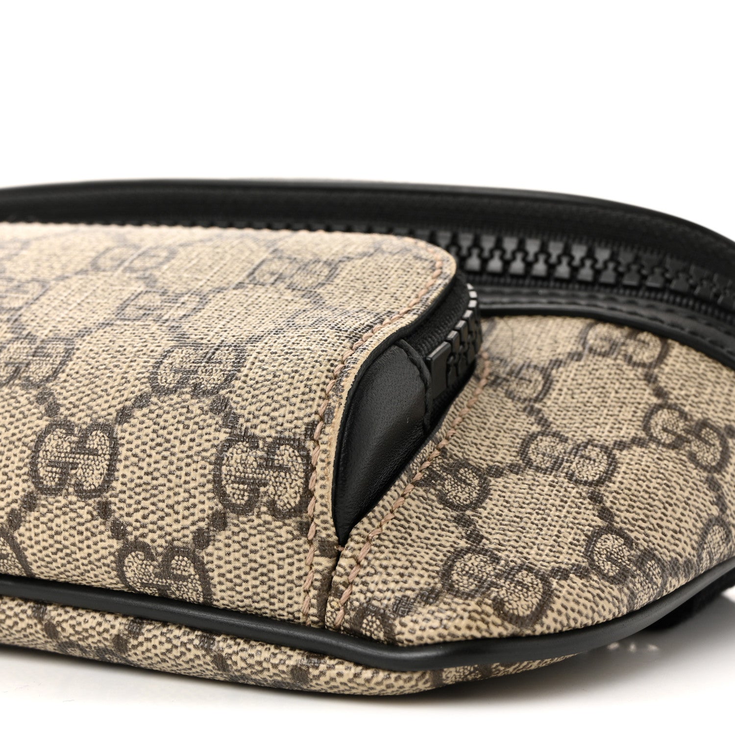 Gucci GG Supreme Monogram Belt Bag Black 10 of 10