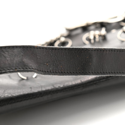 Christian Dior Calfskin Hardcore Pierced Saddle Bag Black 19 of 21