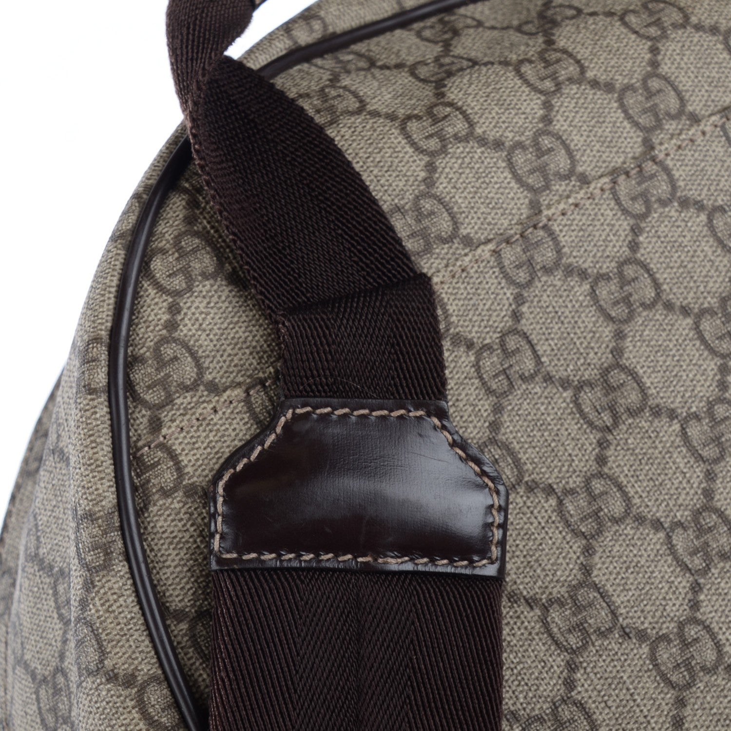 Gucci GG Plus Monogram Interlocking G Medium Backpack Dark Brown 8 of 11