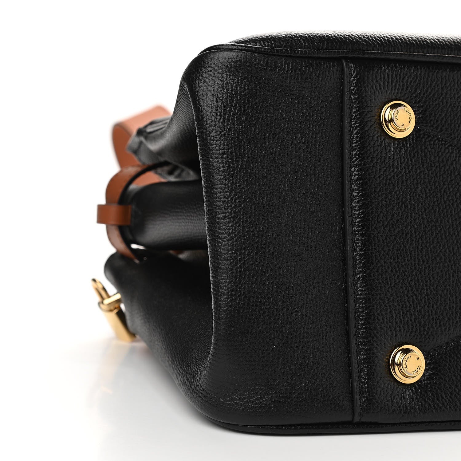 Louis Vuitton Calfskin All Set MM Black Tan 9 of 10