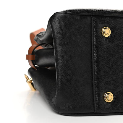 Louis Vuitton Calfskin All Set MM Black Tan 9 of 10
