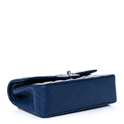 Chanel Caviar Quilted Small Double Flap Blue 4 of 13