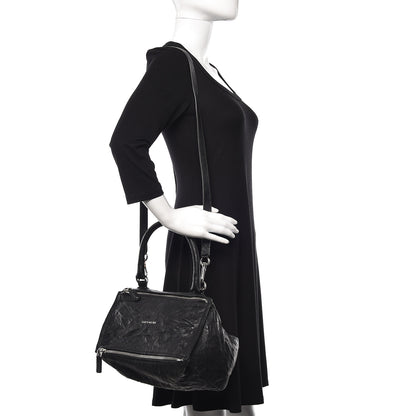 Givenchy Tumbled Sheepskin Small Pandora Black 2 of 11