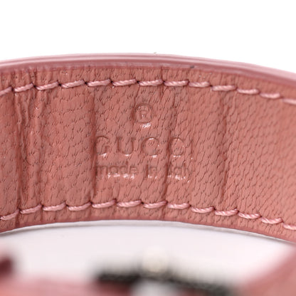 Gucci Calfskin Beaded Logo Bracelet S Pink 6 of 6