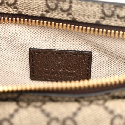 Gucci GG Supreme Monogram Textured Dollar Calfskin Blondie Belt Bag Beige Ebony New Acero 7 of 12