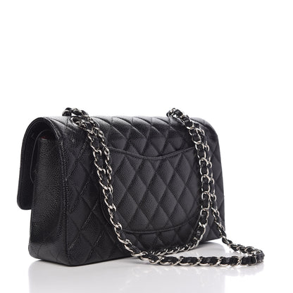 Chanel Caviar Quilted Medium Double Flap Black 3 of 10