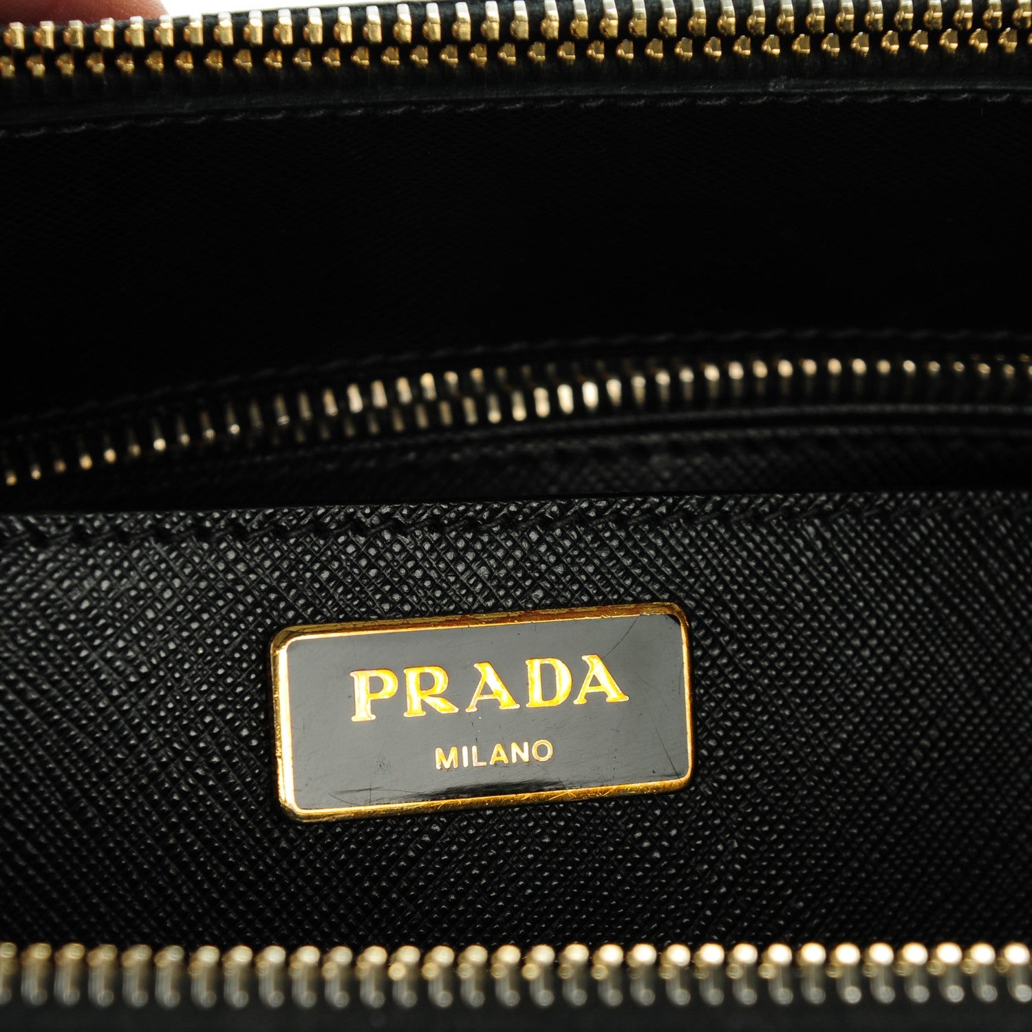 Prada Saffiano Lux Extra Large Galleria Double Zip Tote Black 6 of 7
