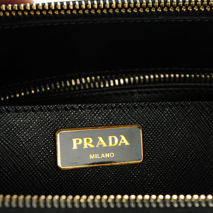 Prada Saffiano Lux Extra Large Galleria Double Zip Tote Black 6 of 7