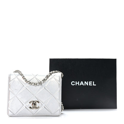 Chanel Metallic Calfskin Mini Propeller Flap Silver 10 of 10