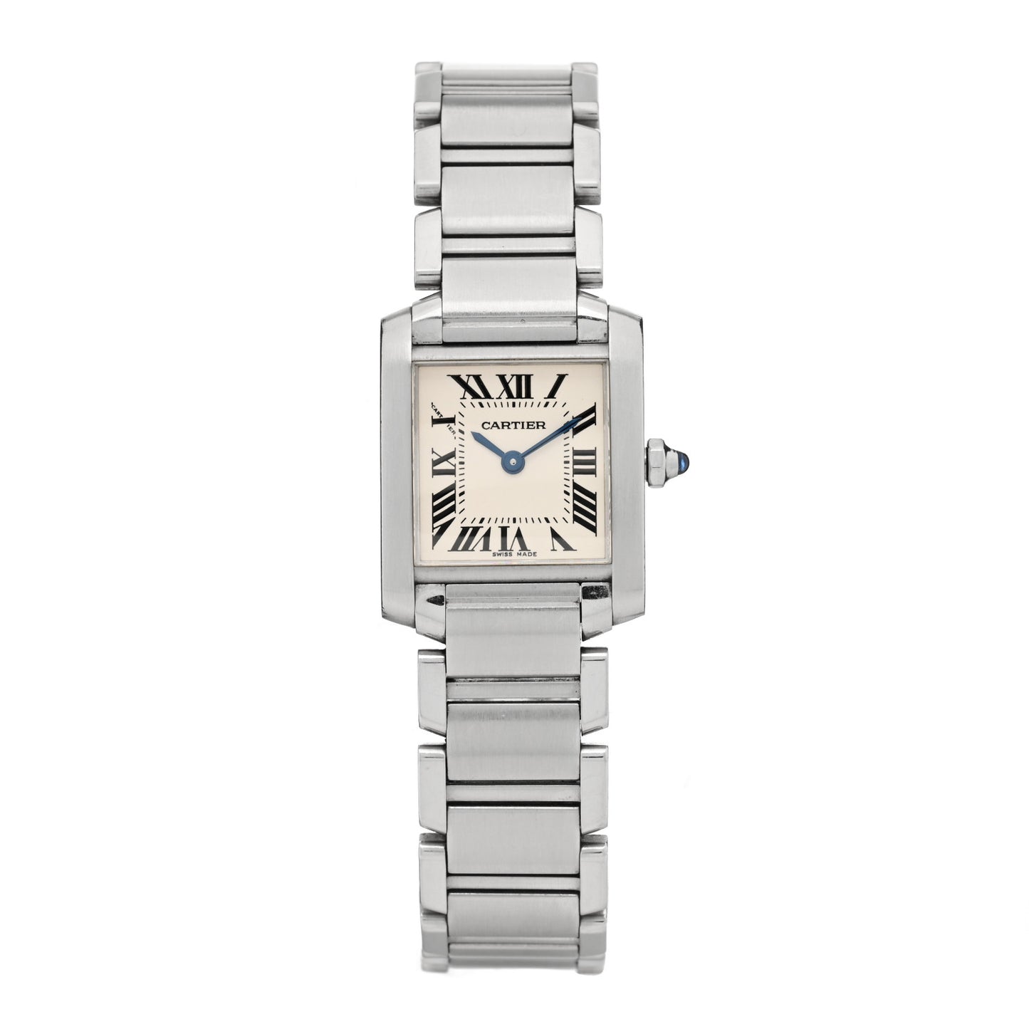 Stainless Steel 20mm Tank Francaise Quartz Watch