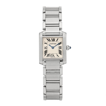 Cartier Stainless Steel 20mm Tank Francaise Quartz Watch 1 of 4