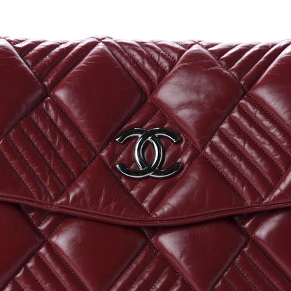 Chanel Lambskin In and Out Maxi Flap Red 10 of 10