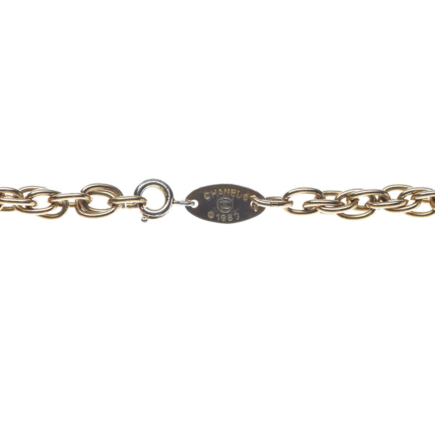 CC Chain Pendant Necklace Gold