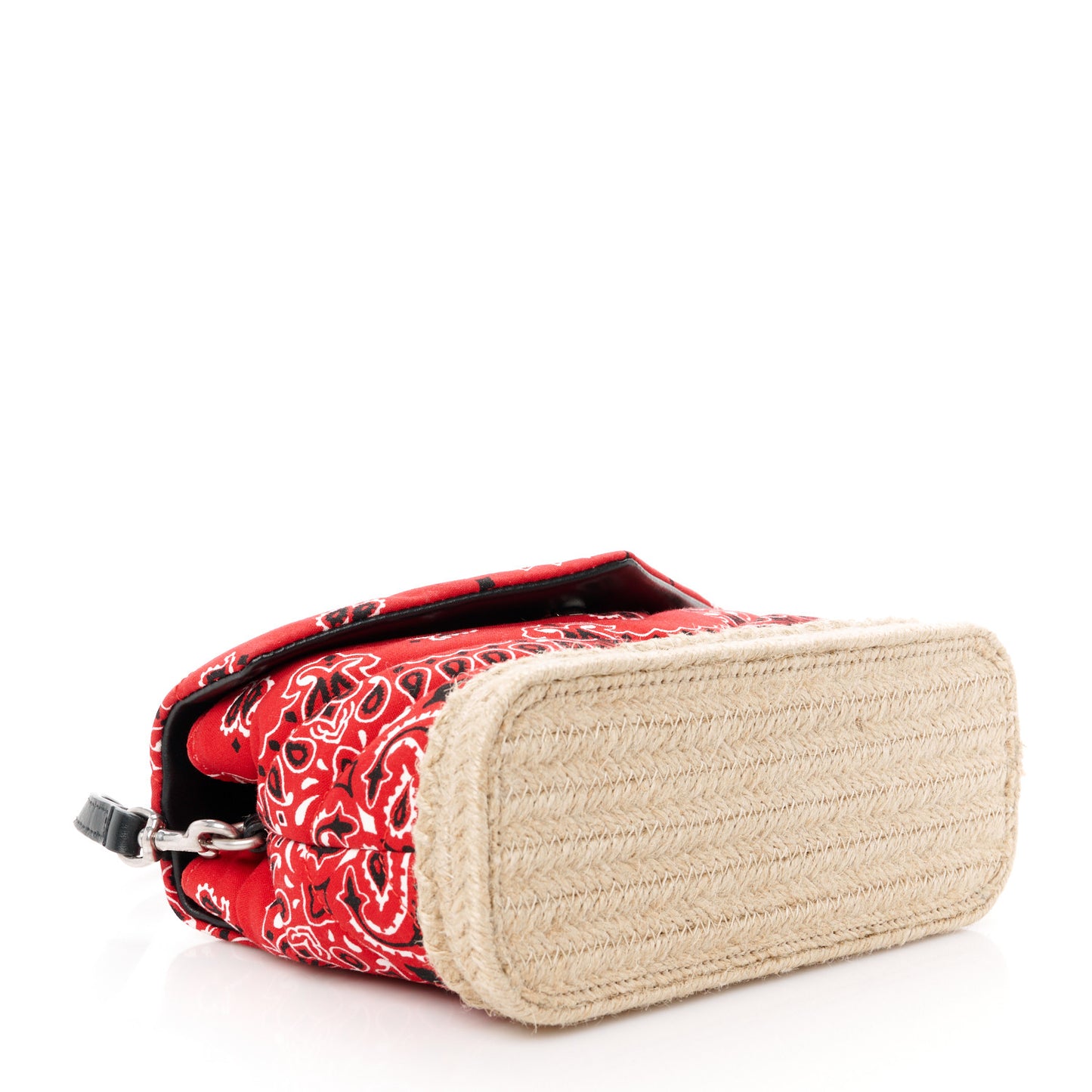 Cotton Bandana Y Quilted Monogram Toy Loulou Crossbody Bag Red