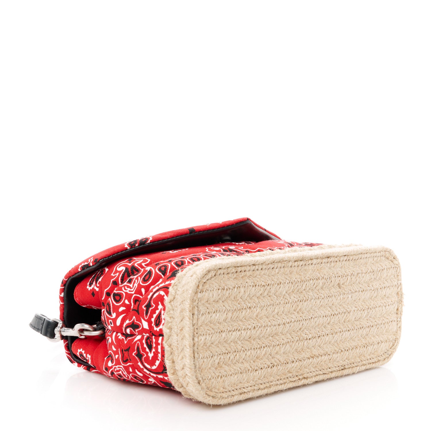 Saint Laurent Cotton Bandana Y Quilted Monogram Toy Loulou Crossbody Bag Red 4 of 12