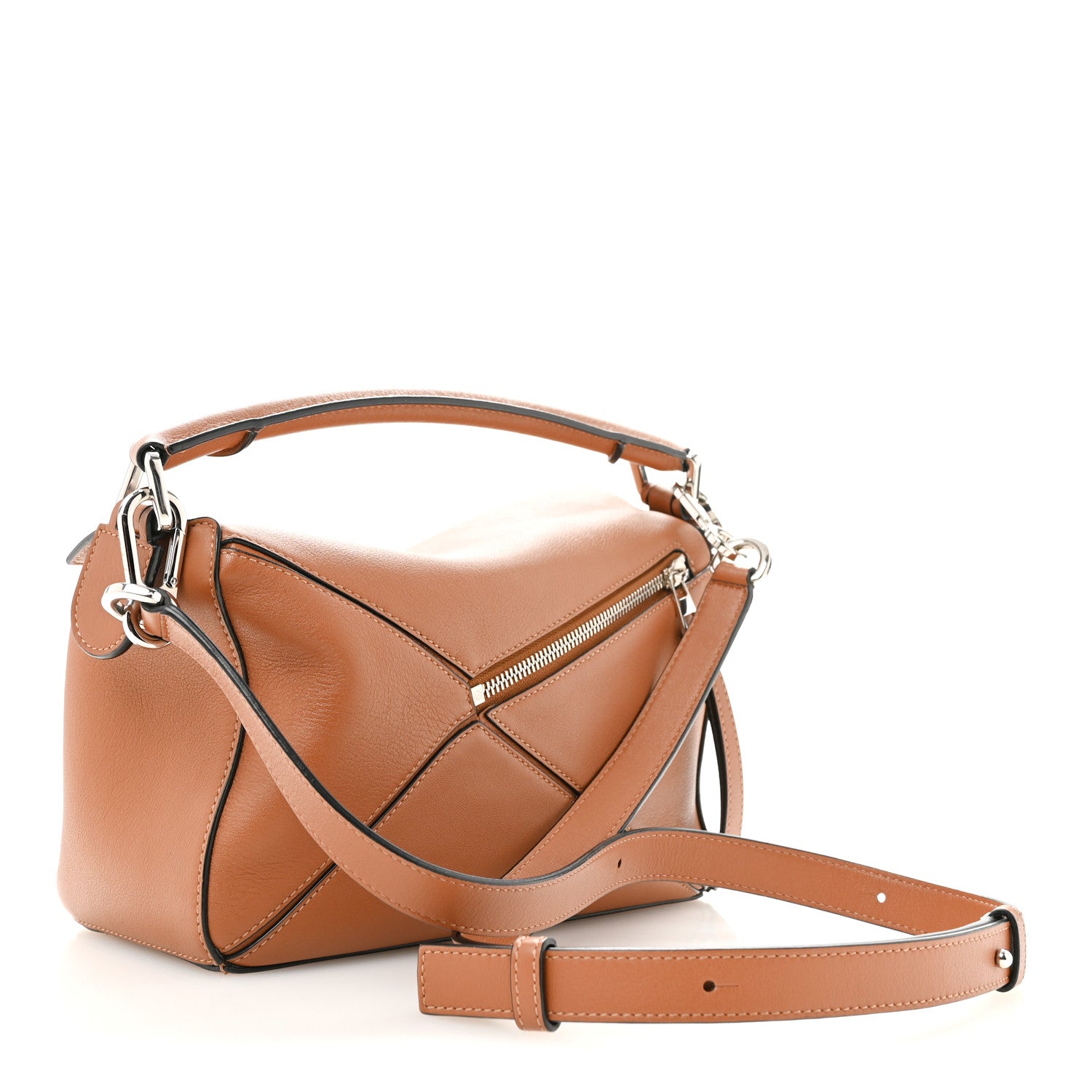 Loewe Calfskin Small Puzzle Bag Tan 1940870 – FASHIONPHILE