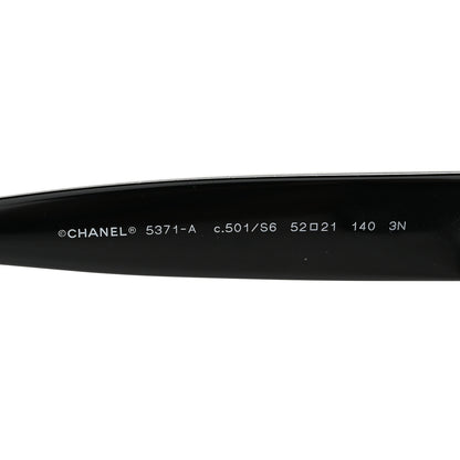 Chanel Acetate Butterfly Sunglasses 5371 Black 5 of 8
